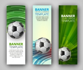 Abstract football vector banner graphic