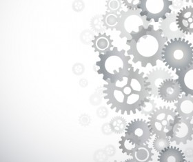 Abstract gear vector background material