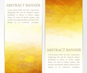 Abstract geometric shapes vertical banners vector 02
