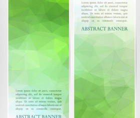 Abstract geometric shapes vertical banners vector 04
