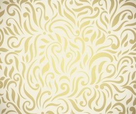 Abstract golden elements vector seamless pattern