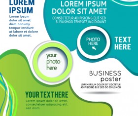 Abstract with round brochure cover design vector 04