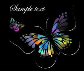 Beautiful floral butterfly creative background art 03