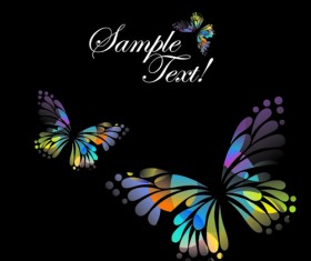 Beautiful floral butterfly creative background art 05