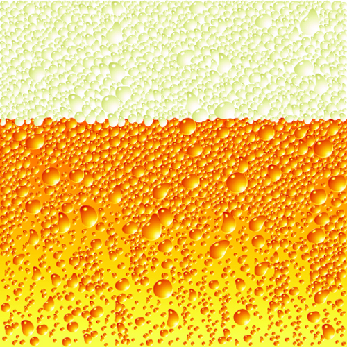 Beer bubble creative vector pattern