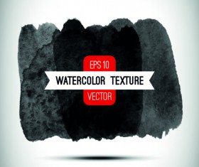 Black Ink water background set 05 vector