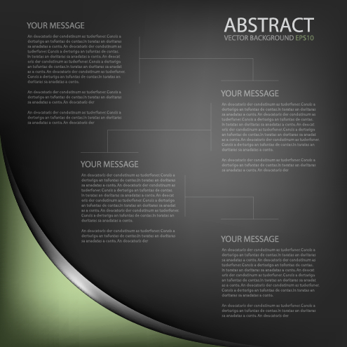 Black style business template background 03