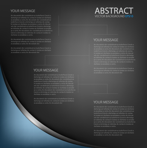 Black style business template background 04