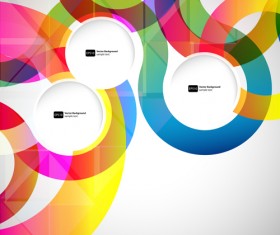 Bright colored round abstract background 01