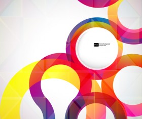 Bright colored round abstract background 06