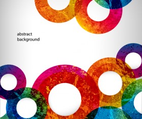 Bright colored round abstract background 08