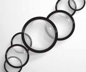 Bright glass circle design background vector 01