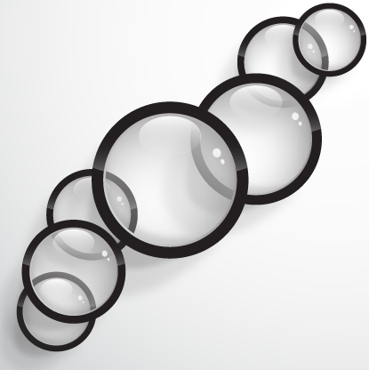 Bright glass circle design background vector 01