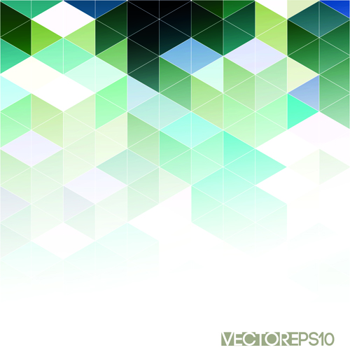 Bright triangles pattern vector background 03