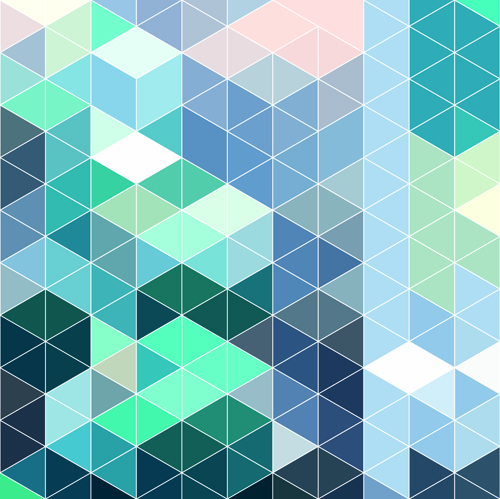 Bright triangles pattern vector background 04