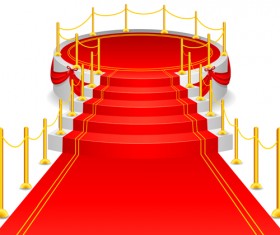 Celebration red carpet background vector 03