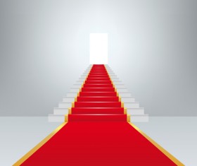 Celebration red carpet background vector 04