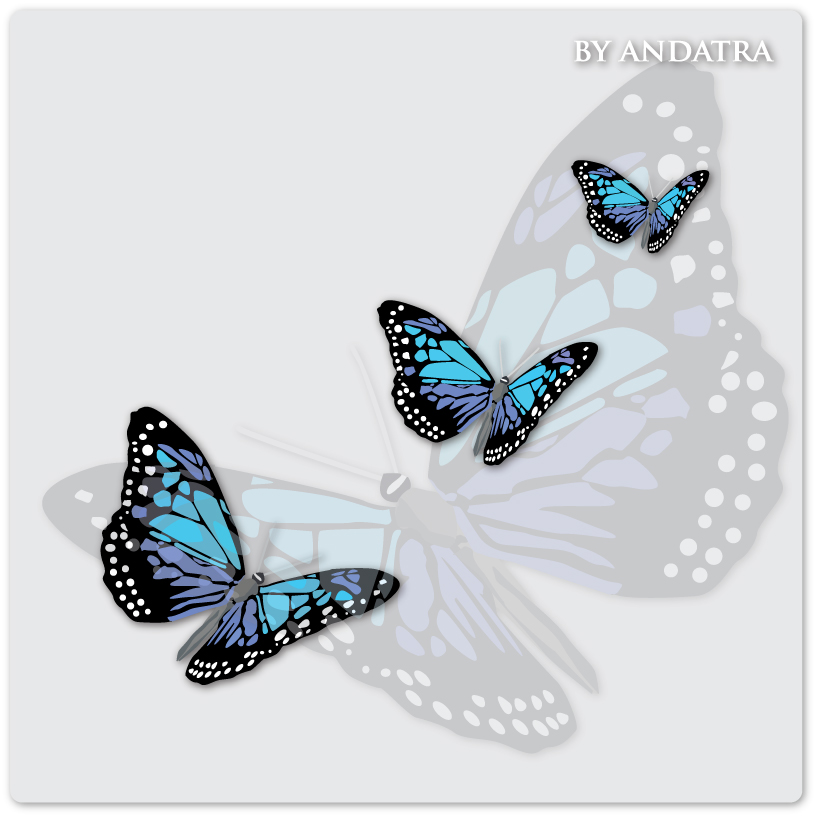 Charming butterflies with butterfly background vector graphics 01