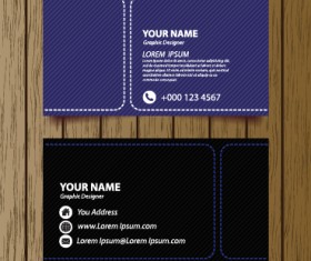 Classic modern business cards vector material 01