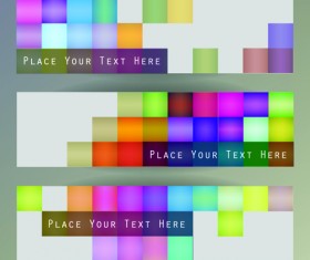 Classic web banner design vector material 01