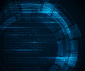 Concept dark blue technical vector background 03