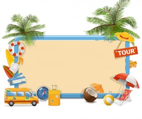 Creative advertising boards vector material 04