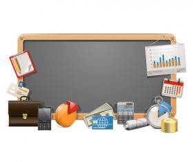 Creative advertising boards vector material 07