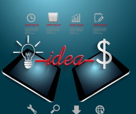 Creative business Idea template graphics vector 04