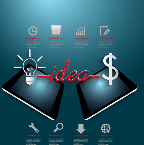 Creative business Idea template graphics vector 04