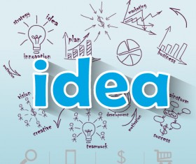 Creative business Idea template graphics vector 05