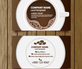 Creative coffee house business cards vector graphic 01