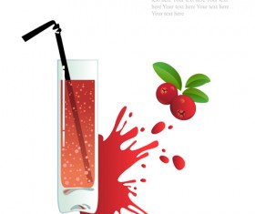 Creative drinks and glass cup background vector 03