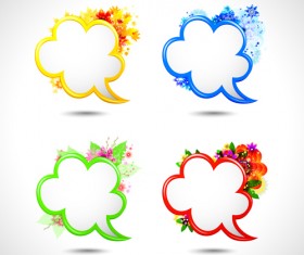Creative four season elements vector material 04