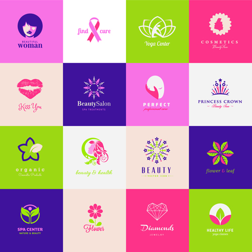 Creative medical and healthcare logos vector set 01