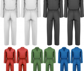 Creative overalls design vector material 01