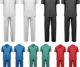 Creative overalls design vector material 03