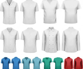 Creative overalls design vector material 04