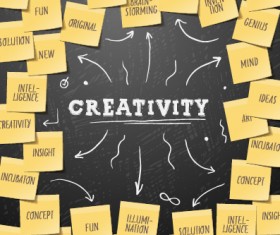 Creativity school design vector background 05