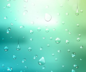 Crystal water drops with blurred background art 01