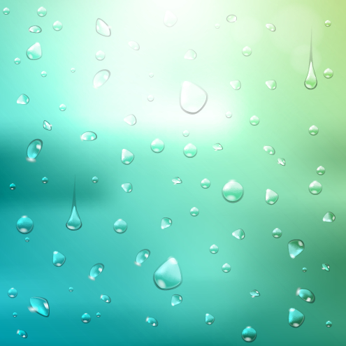 Crystal water drops with blurred background art 01
