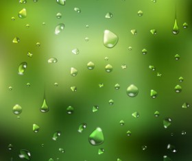 Crystal water drops with blurred background art 02