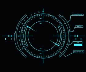 Dark blue futuristic concept background vector 01