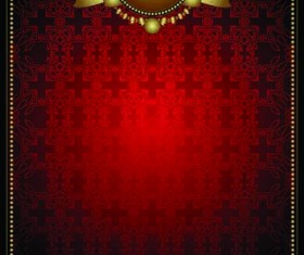 Decorative pattern indian style vector background 01