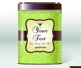 Delicate product package box cover vector 01