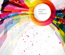 Dynamic elements and grunge background vector 04