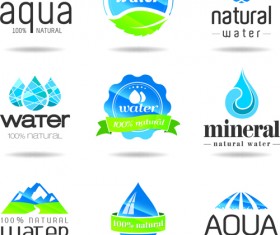 Eco with natural logos and labels vector 05