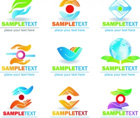 Ecology and earth creative logos vector set 03