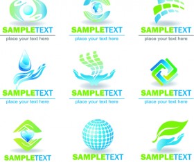 Ecology and earth creative logos vector set 04