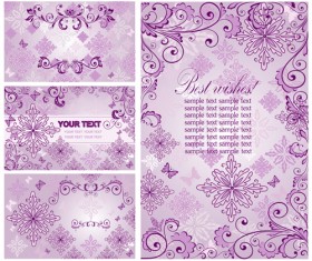 Elegant ornaments floral background vector 01