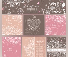 Elegant ornaments floral background vector 03